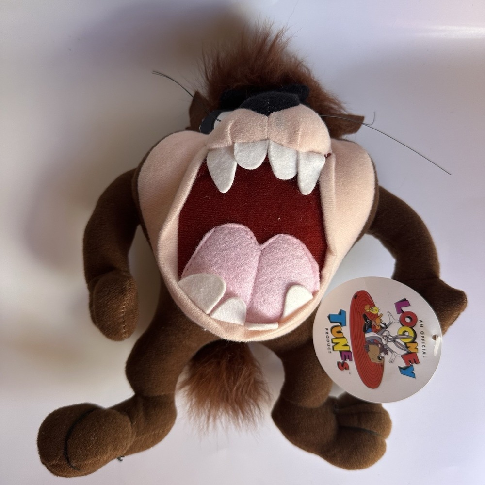 NWT Vintage 1996 ACE Play By Play Looney Tunes Taz Plush Figure Tasmanian Devil